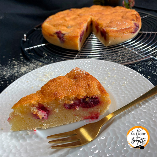 En Cuisine avec Brigitte - Moelleux amandes framboises