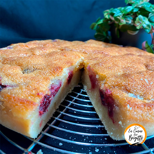 En Cuisine avec Brigitte - Moelleux amandes framboises