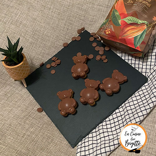 Madeleines en coque au chocolat